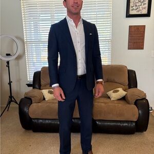 Suitsupply Blue Tailored Suit Classic Fit